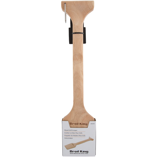 Raspador de parrilla de madera para barbacoa