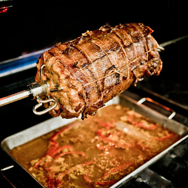 Kit de espeto giratório universal de luxo