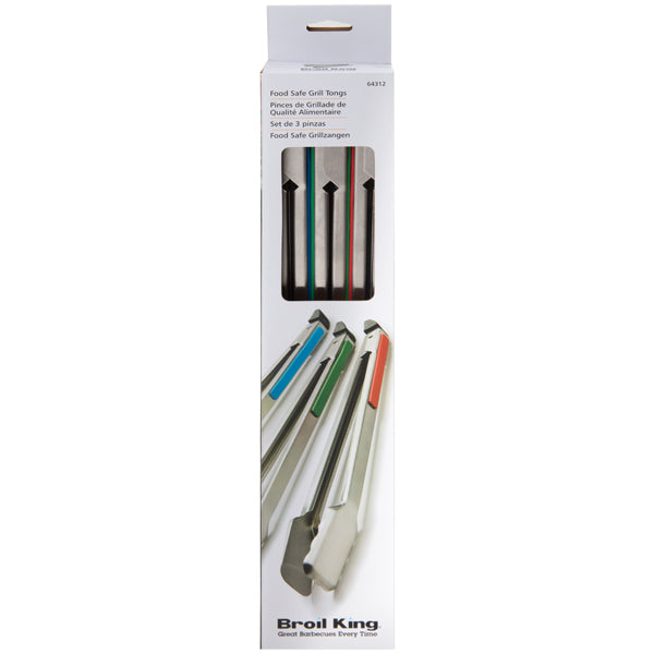 Conjunto de 3 Pinças para Grelhar