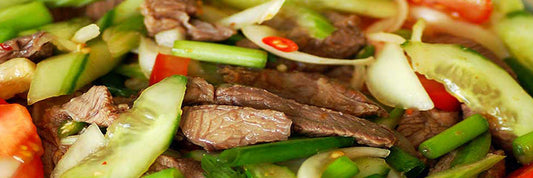 THAI BEEF WITH LIME-GINGER DRESSING