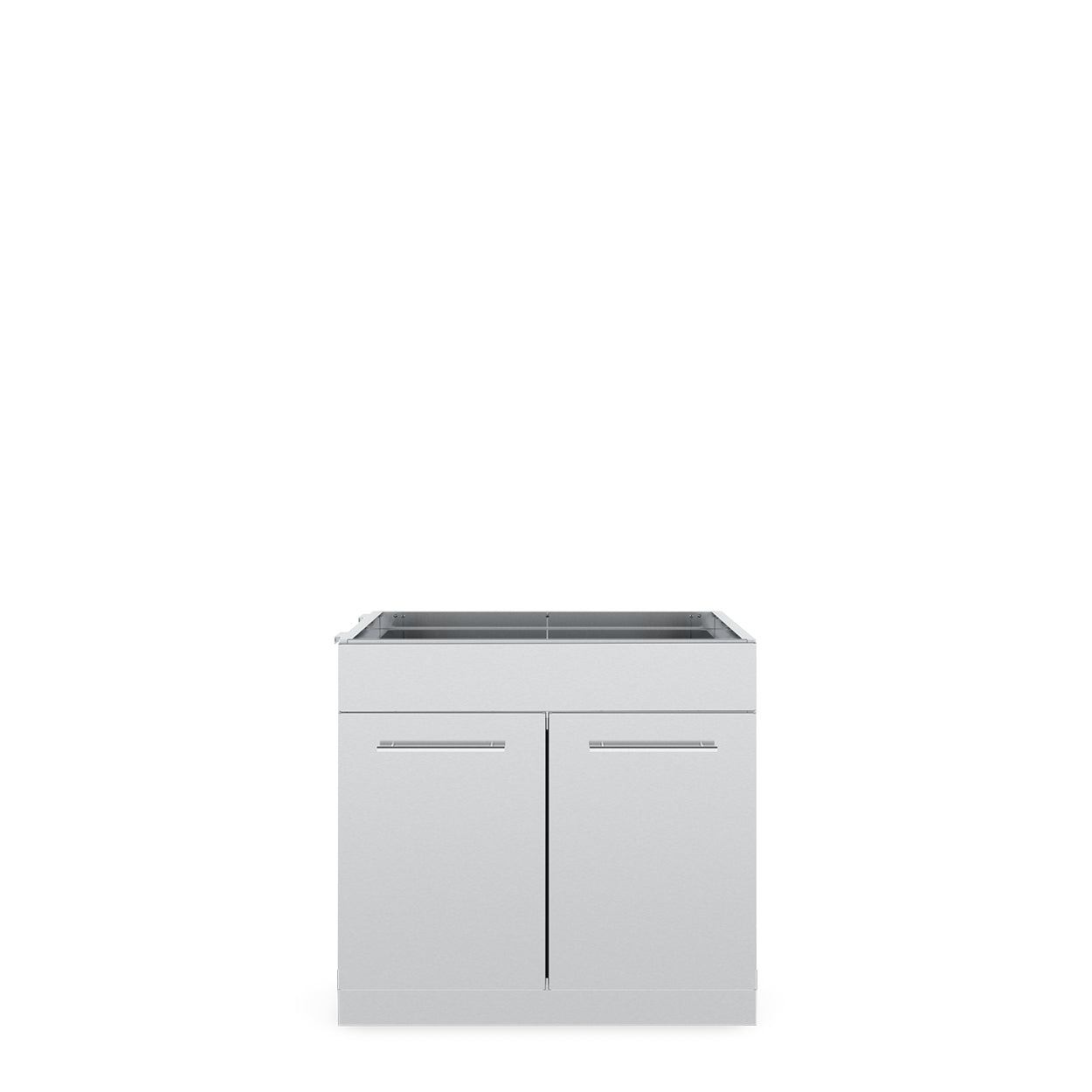 Armário em aço inoxidável com 2 portas