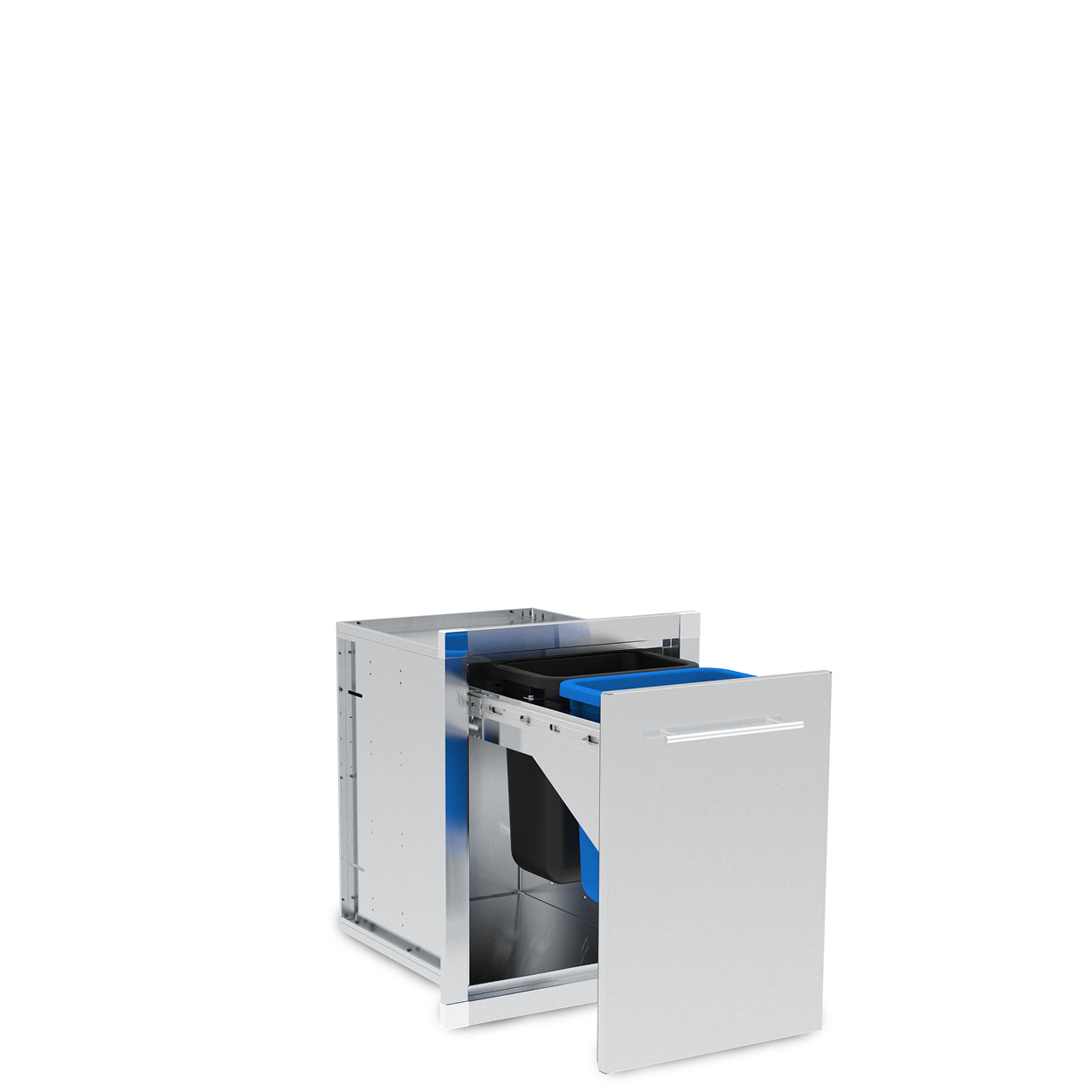 Conjunto de organizador de resíduos fechado