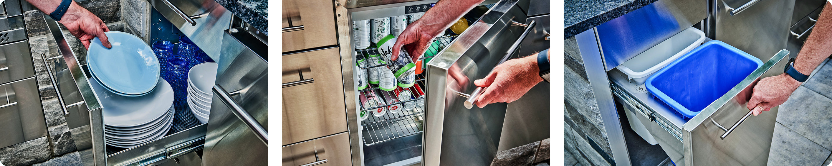 3.º Adicione funcionalidade e estilo à sua cozinha exterior.