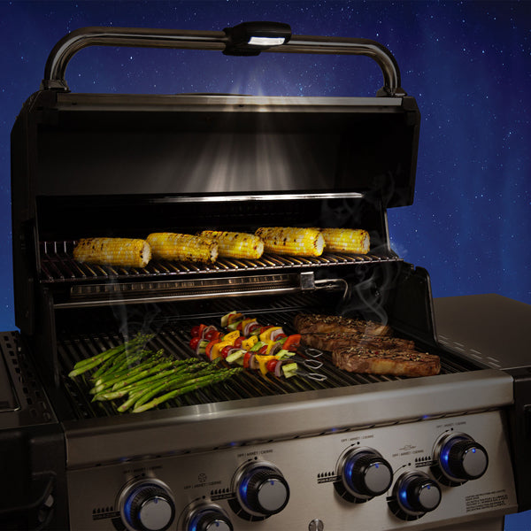 Luz de parrilla montada en el mango