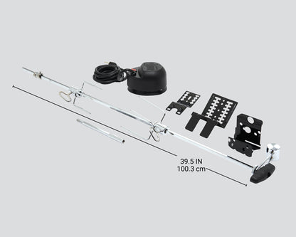 Kit de espeto giratório universal de luxo