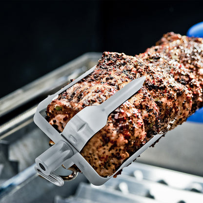 Garfos para espeto rotativo Mega em aço inoxidável